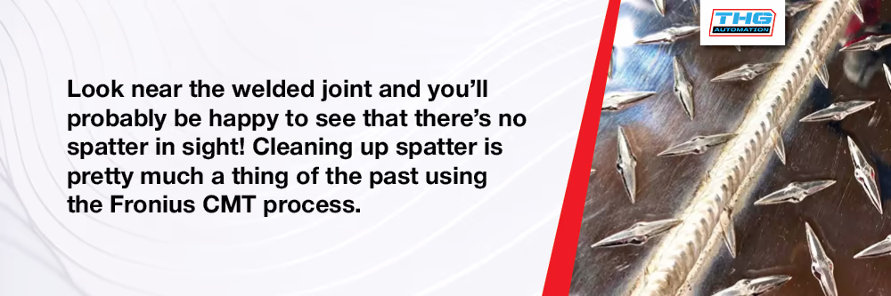 CMT Welding No Spatter Joint